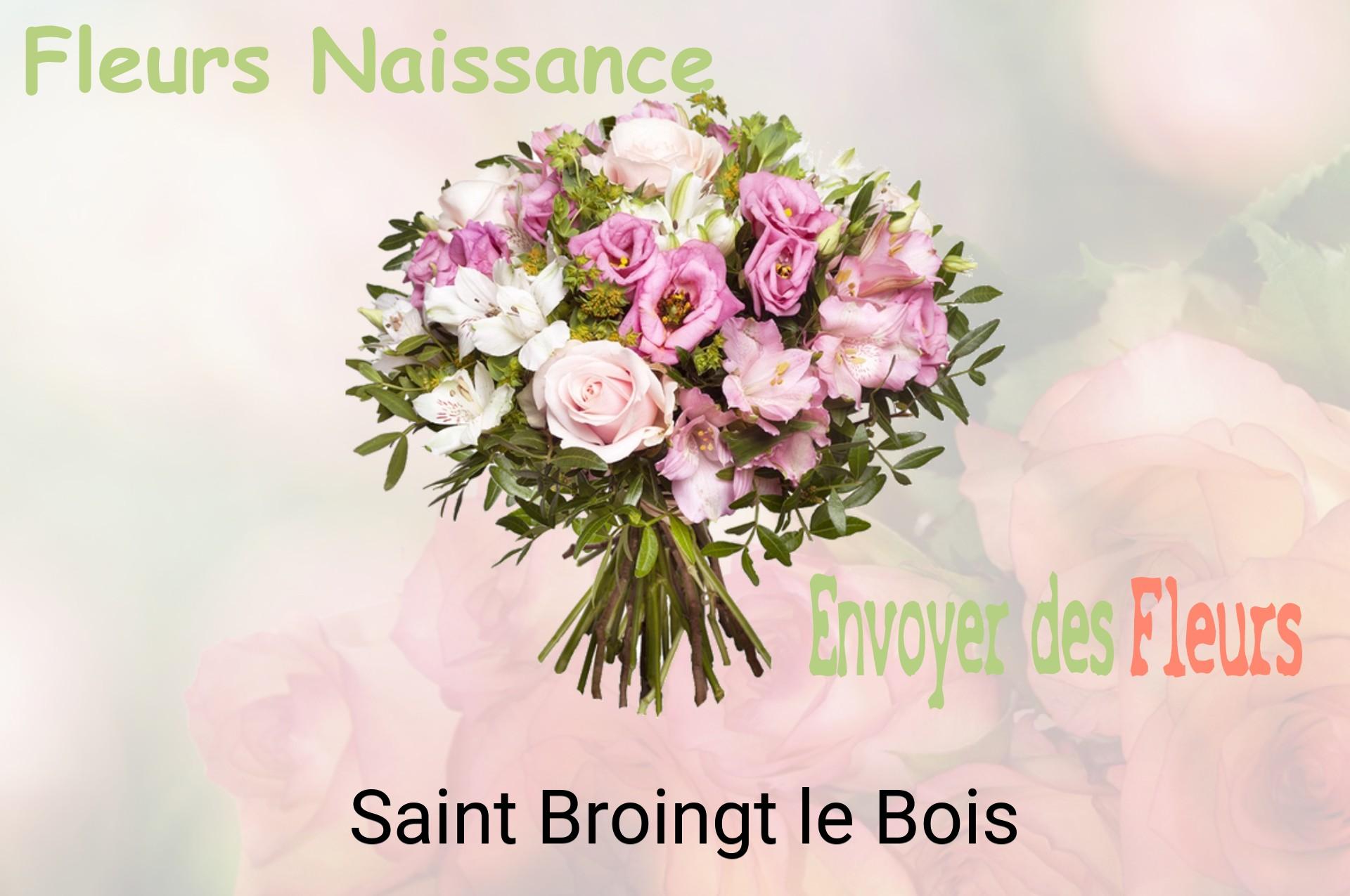 Bouquet de fleurs de naissance livré à Saint-Broingt-le-Bois